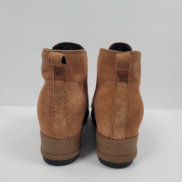 Sorel Evie Women's Pull On Wedge Ankle Boots Brown NL3816-242 US Size 7 - Picture 4 of 8